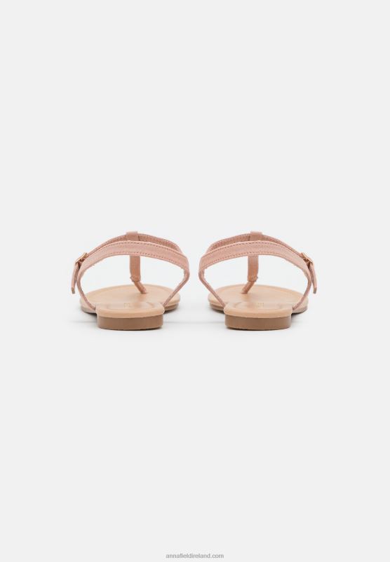Z62T1526 Women Anna Field T-Bar Sandals Light Pink