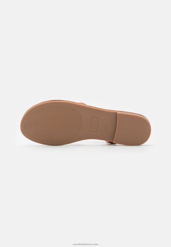 Z62T1527 Women Anna Field T-Bar Sandals Cognac