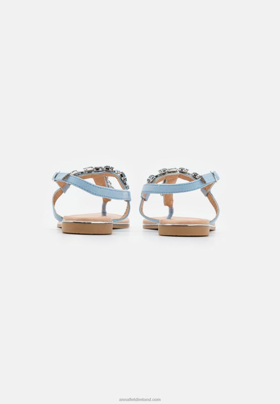 Z62T1533 Women Anna Field T-Bar Sandals Light Blue
