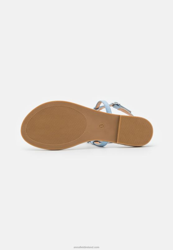 Z62T1533 Women Anna Field T-Bar Sandals Light Blue
