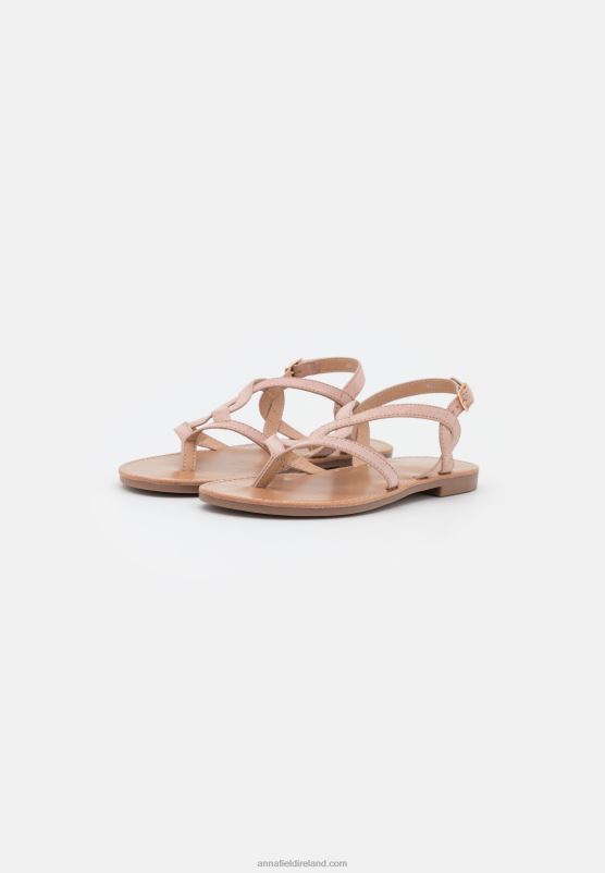Z62T1535 Women Anna Field T-Bar Sandals Light Pink