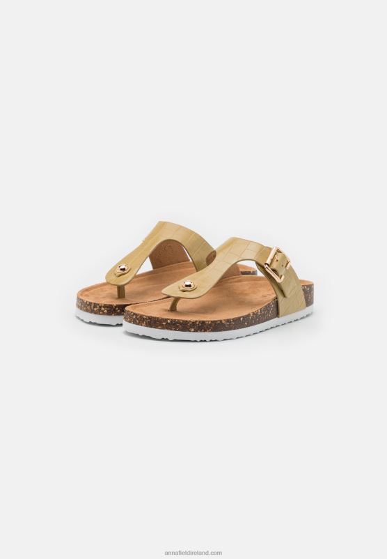 Z62T1543 Women Anna Field T-Bar Sandals Khaki