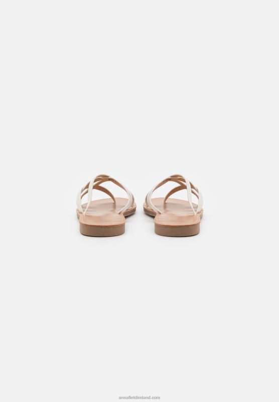 Z62T1544 Women Anna Field T-Bar Sandals White