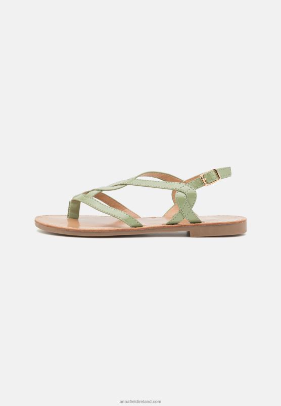 Z62T1545 Women Anna Field T-Bar Sandals Mint