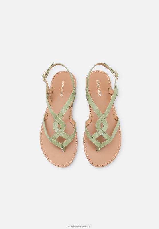 Z62T1545 Women Anna Field T-Bar Sandals Mint