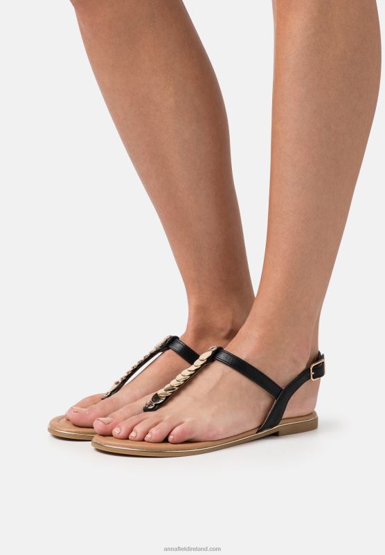 Z62T1547 Women Anna Field T-Bar Sandals Black