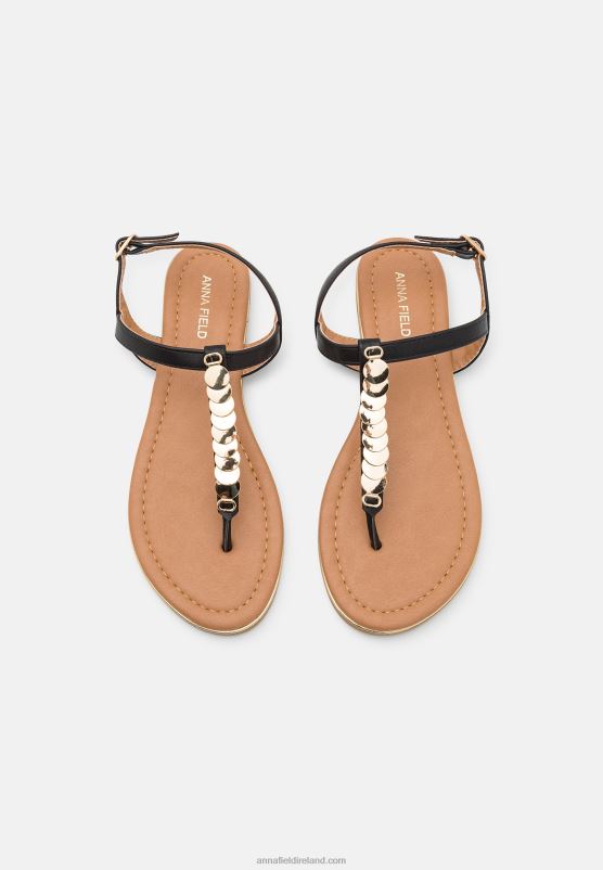 Z62T1547 Women Anna Field T-Bar Sandals Black
