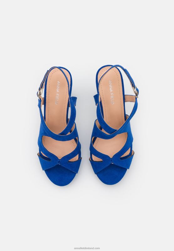 Z62T1552 Women Anna Field Platform Sandals Blue