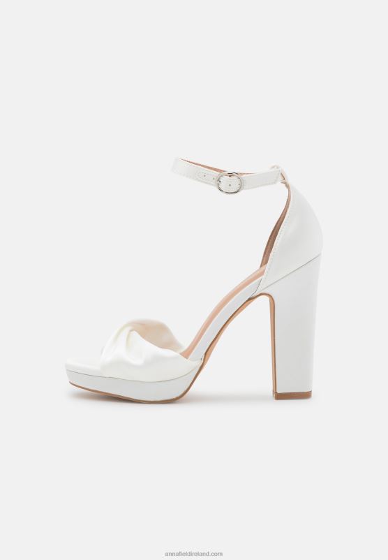 Z62T1554 Women Anna Field High Heeled Sandals White