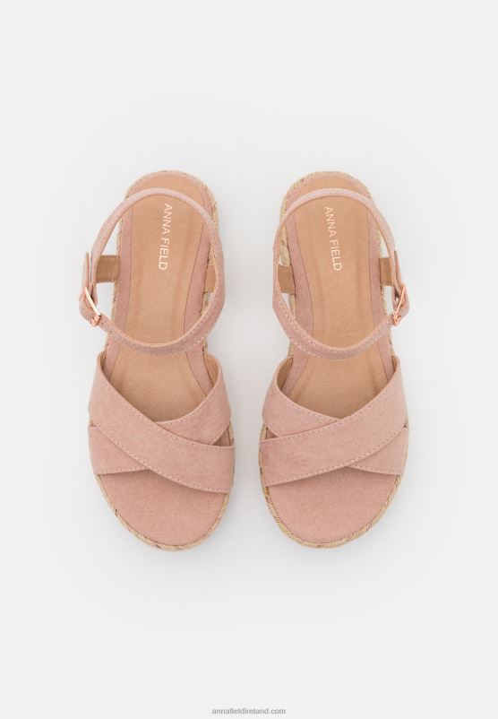 Z62T1561 Women Anna Field Espadrilles Light Pink