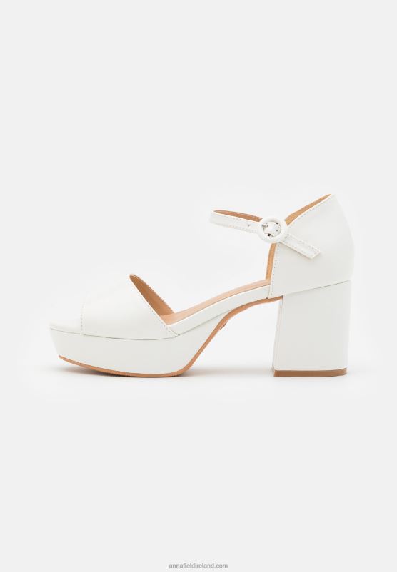 Z62T1563 Women Anna Field Platform Sandals White