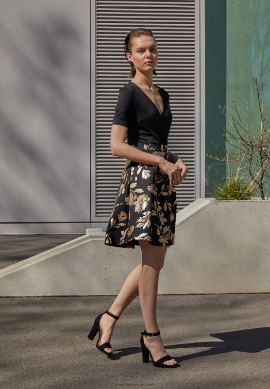 Z62T1565 Women Anna Field High Heeled Sandals Black