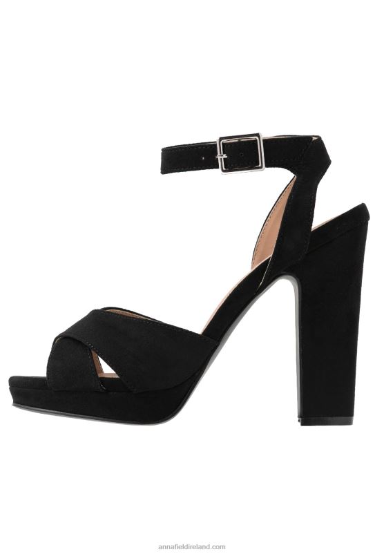 Z62T1567 Women Anna Field High Heeled Sandals Black