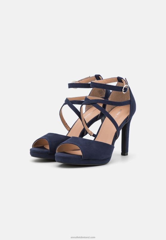 Z62T1569 Women Anna Field Platform Sandals Dark Blue