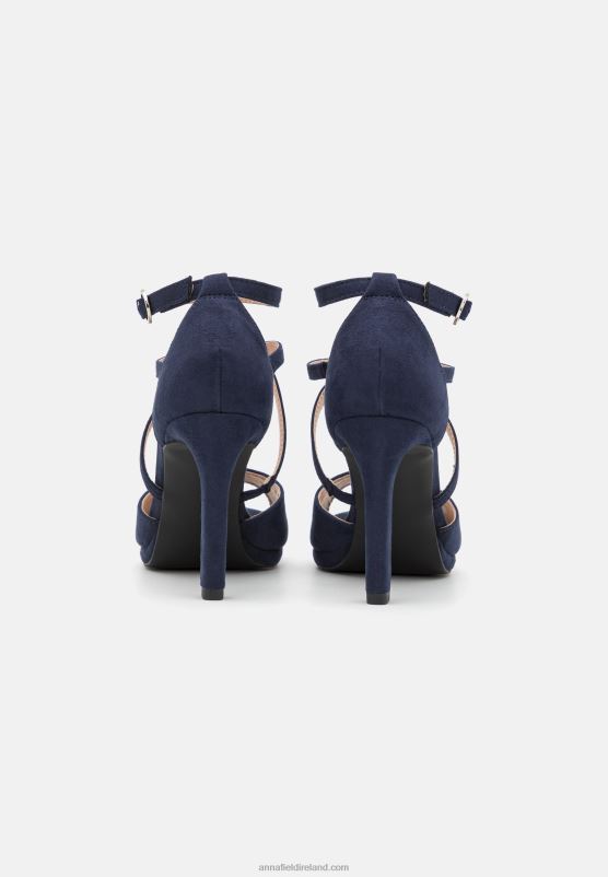 Z62T1569 Women Anna Field Platform Sandals Dark Blue