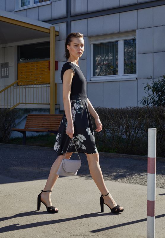 Z62T1570 Women Anna Field High Heeled Sandals Black