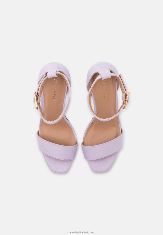 Z62T1574 Women Anna Field High Heeled Sandals Lilac
