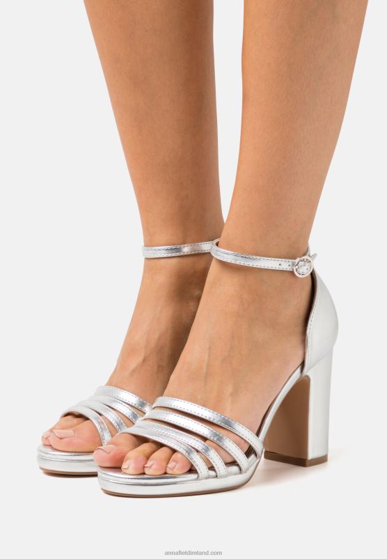 Z62T1580 Women Anna Field Platform Sandals Silver
