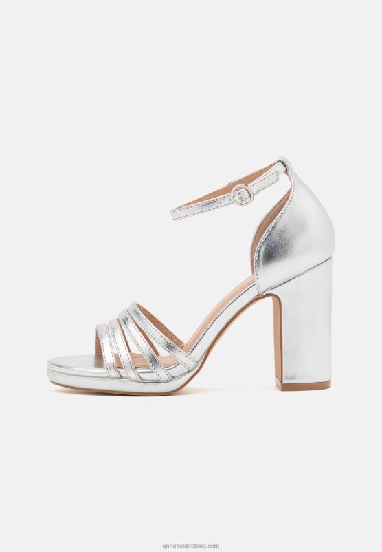 Z62T1580 Women Anna Field Platform Sandals Silver