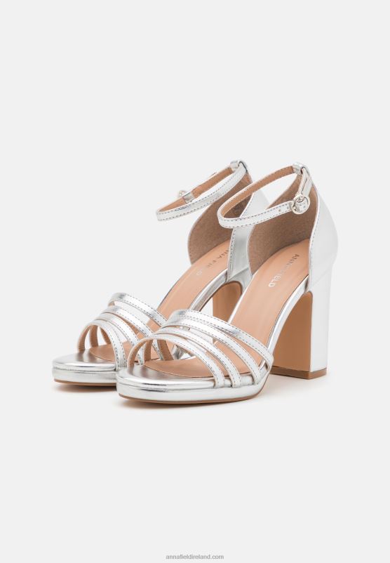 Z62T1580 Women Anna Field Platform Sandals Silver