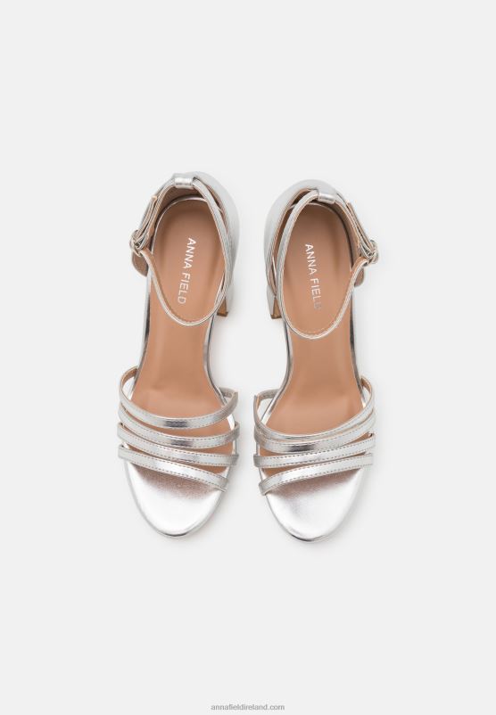 Z62T1580 Women Anna Field Platform Sandals Silver