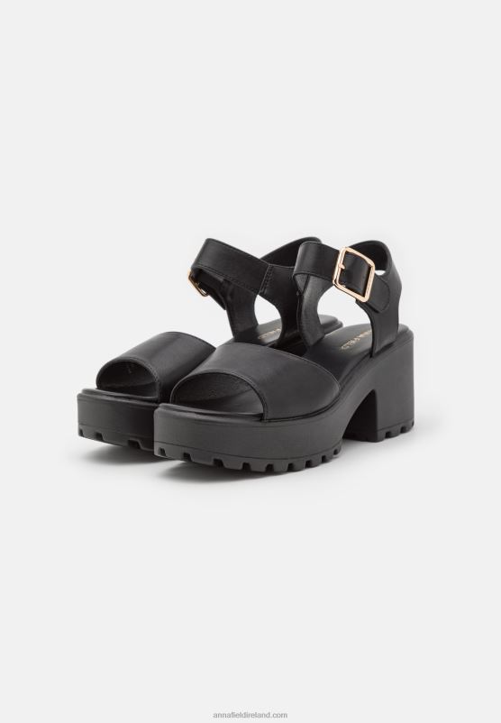 Z62T1583 Women Anna Field Platform Sandals Black