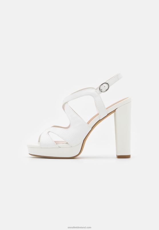 Z62T1587 Women Anna Field Platform Sandals White