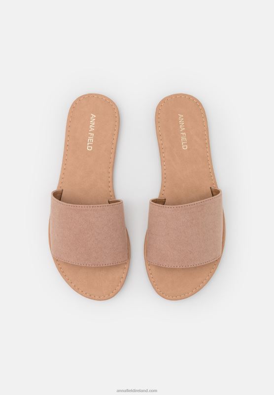 Z62T1862 Women Anna Field 2 Pack Mules Black/Light Pink