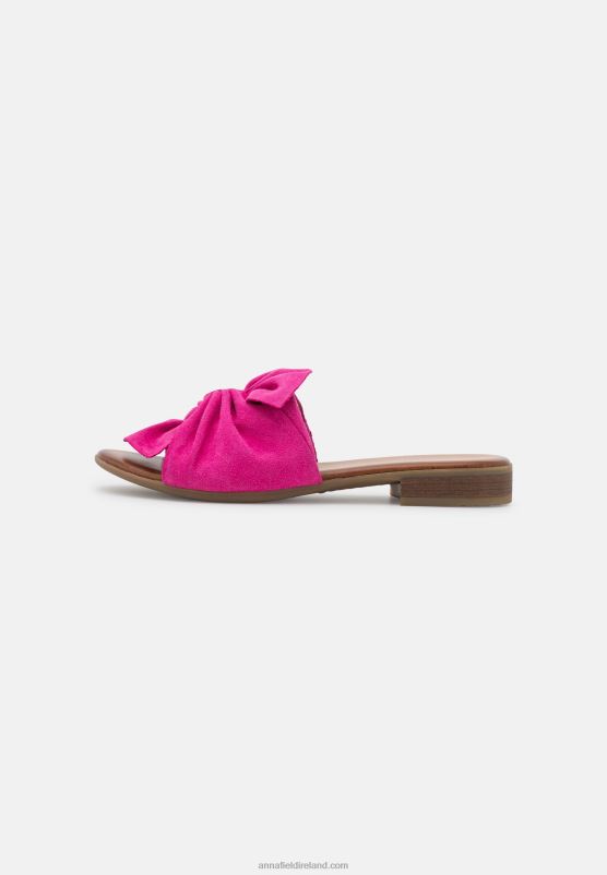 Z62T1867 Women Anna Field Leather Mules Pink