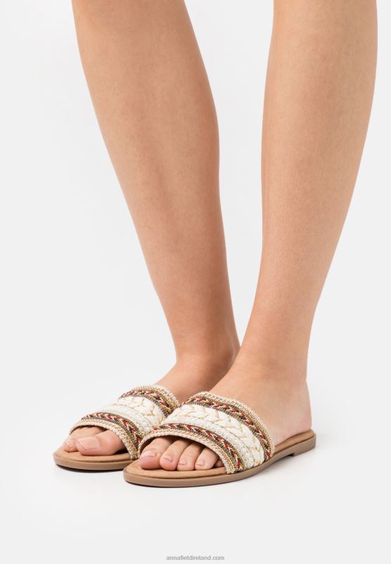 Z62T1869 Women Anna Field Mules Beige