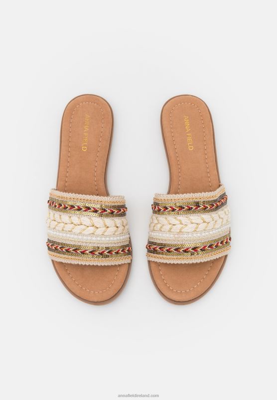 Z62T1869 Women Anna Field Mules Beige