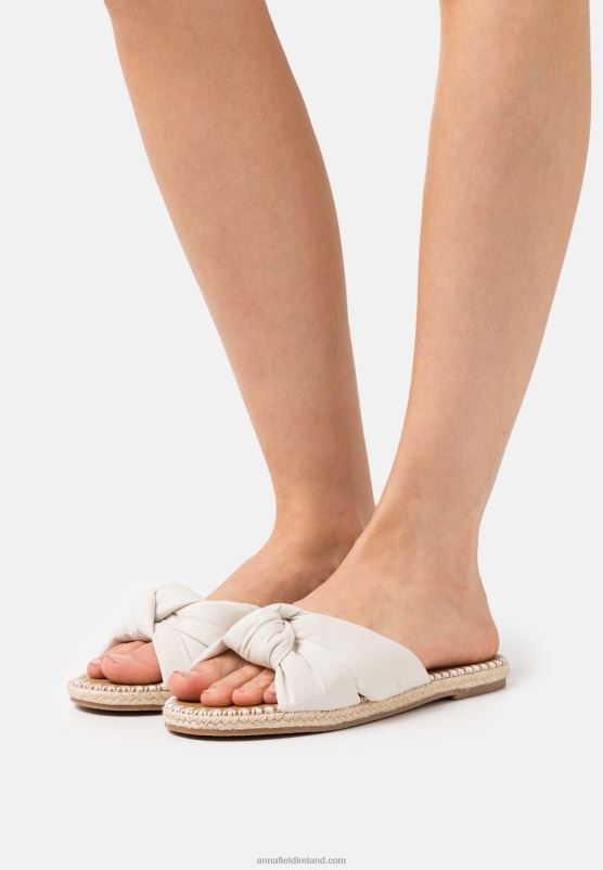 Z62T1871 Women Anna Field Mules White