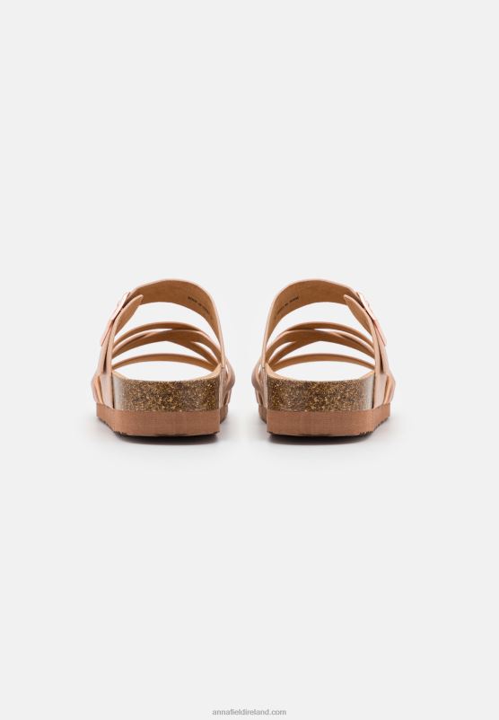Z62T1873 Women Anna Field Mules Rose Gold-Coloured