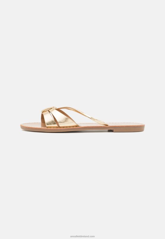 Z62T1880 Women Anna Field Mules Gold