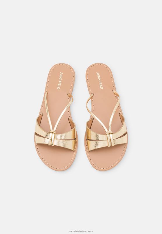 Z62T1880 Women Anna Field Mules Gold