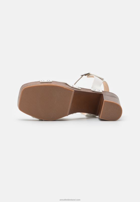 Z62T1889 Women Anna Field Clogs White