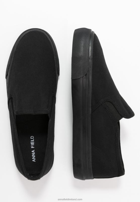 Z62T1162 Women Anna Field Slip-Ons Black