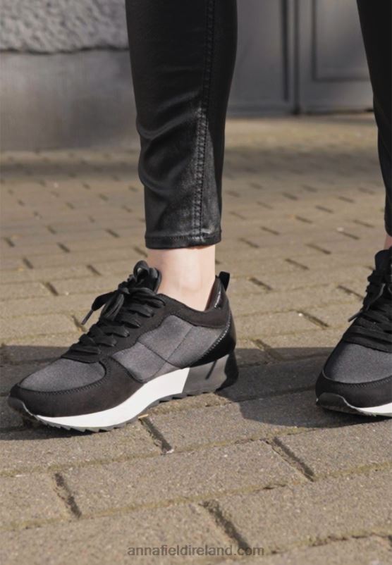 Z62T1165 Women Anna Field Trainers Black