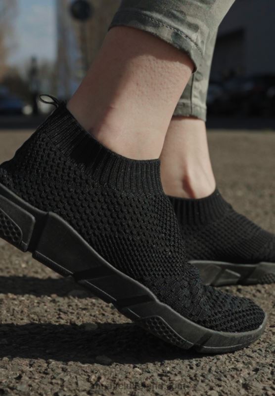 Z62T1166 Women Anna Field Slip-Ons Black