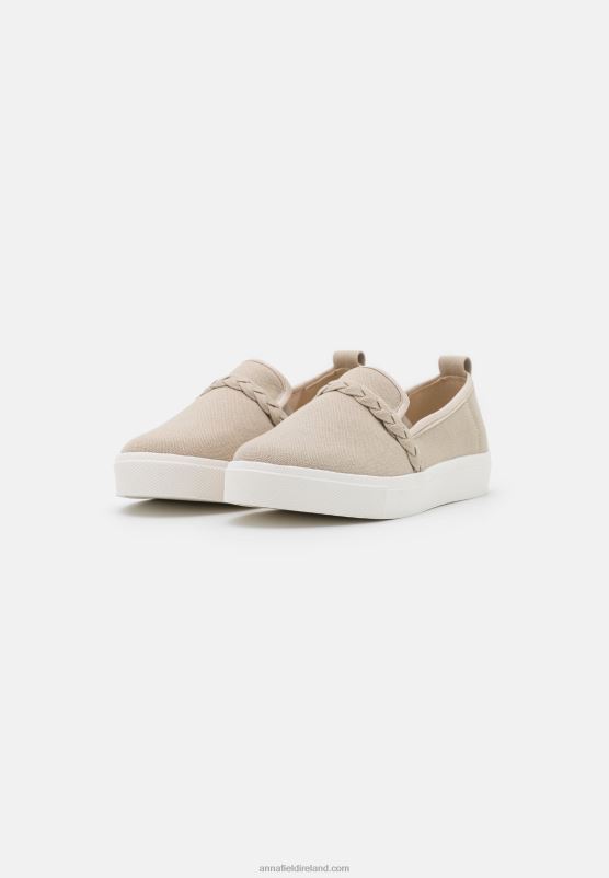 Z62T1177 Women Anna Field Slip-Ons Sand