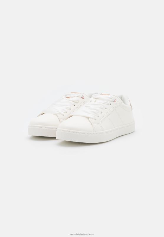 Z62T1178 Women Anna Field Trainers White/Rose Gold-Coloured