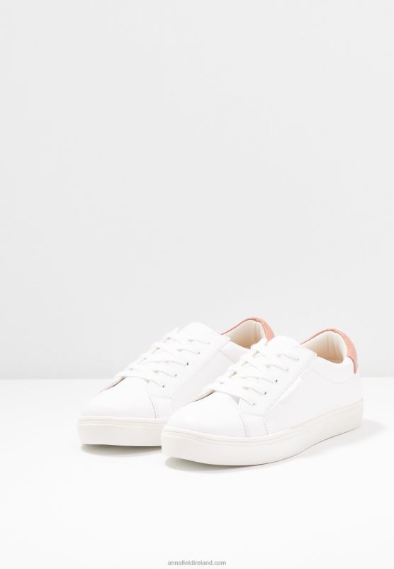 Z62T1190 Women Anna Field Trainers Rose/White