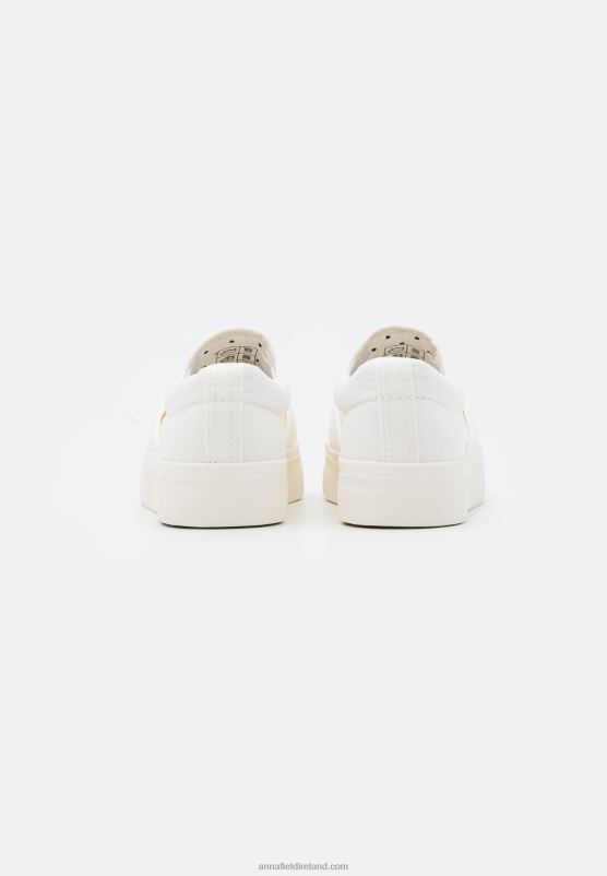 Z62T1194 Women Anna Field Slip-Ons White