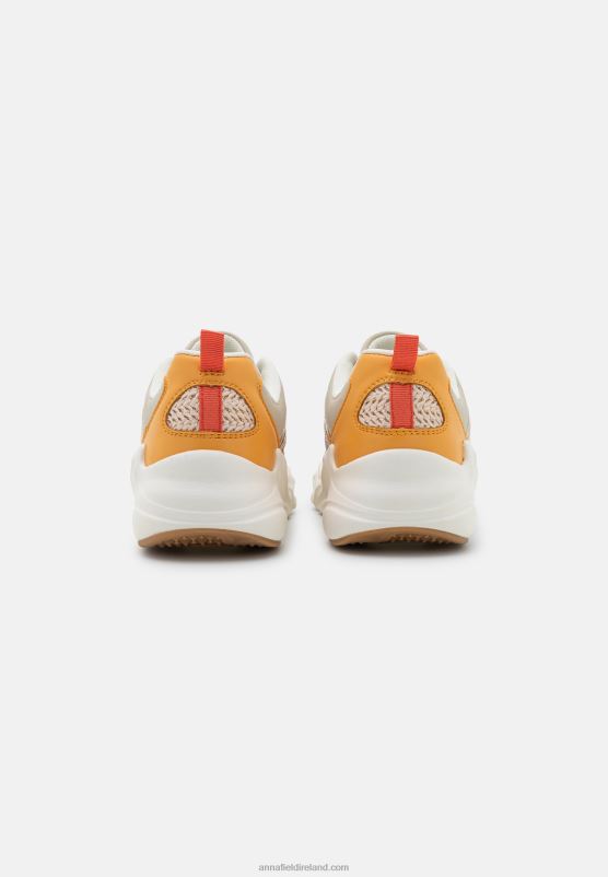 Z62T1198 Women Anna Field Trainers Beige/Multicoloured