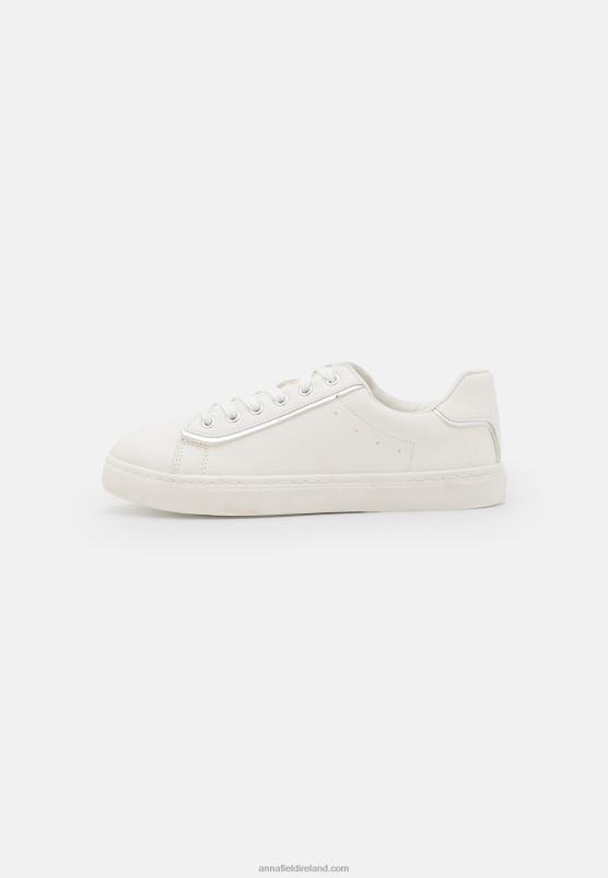 Z62T1208 Women Anna Field Trainers White/Silver