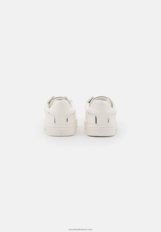 Z62T1208 Women Anna Field Trainers White/Silver