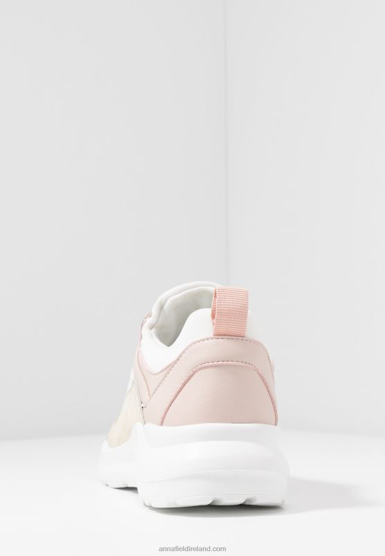 Z62T1219 Women Anna Field Leather Trainers White