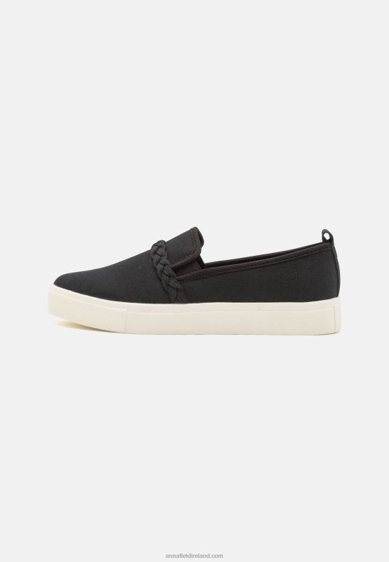 Z62T1221 Women Anna Field Slip-Ons Black