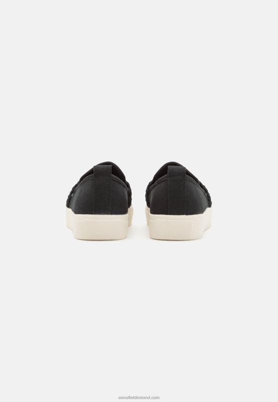 Z62T1221 Women Anna Field Slip-Ons Black