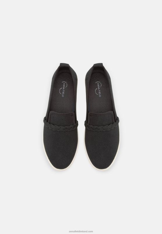 Z62T1221 Women Anna Field Slip-Ons Black